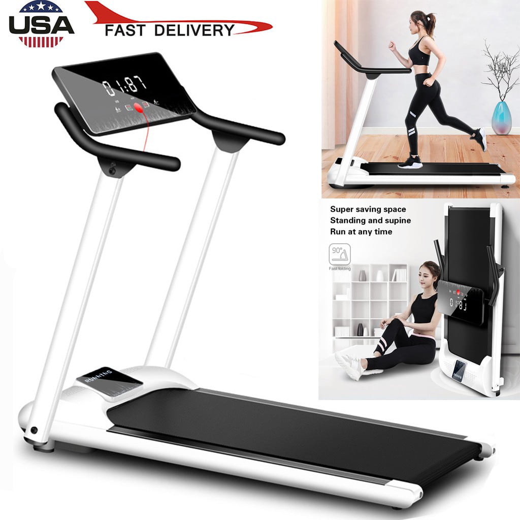 ☆New Folding Electric Treadmill Motorised Portable Running Machine Fitness Lot 