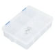 thumbnail image 1 of Organizador de piezas pequeñas, caja de almacenamiento transparente de 7 rejillas, contenedor de almacenamiento de compartimentos de plástico PP con divisor extraíble, 1 of 12