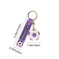 thumbnail image 3 of Productos con temática de deportes de pelota Llaveros de balón de fútbol realistas Accesorios Mercancía Llaveros tridimensionales Llavero de metal, 3 of 6
