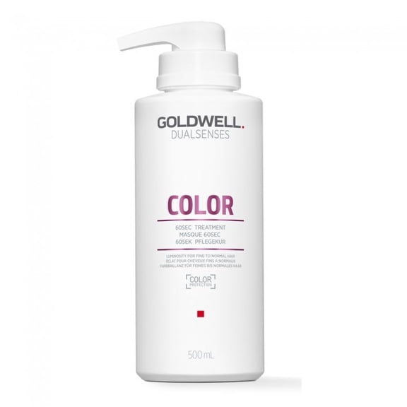 16.9 oz , Goldwell Dualsenses Color 60Sec Treatment, hair scalp beauty - Pack of 3 w/ Sleek 3-in-1 Comb/Brush