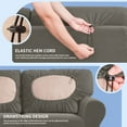 thumbnail image 5 of Subrtex Sofa Slipcover Sets 7 Pieces Stretch Couch Cover Backrest Cushion Covers (Sofa, Taupe), 5 of 6
