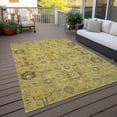 thumbnail image 6 of Addison Rugs Chantille Indoor/Outdoor Traditional Oriental Gold Washable Rectangle Rug, 9' x 12', 6 of 6