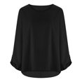 thumbnail image 6 of DDAPJ pyju Womens Linen Tops Long Sleeve Casual Dressy Blouse Solid Bohemain Shirts Tunic Ladies Summer Outfits 2025 Limited Time Sales Black XXL, 6 of 7