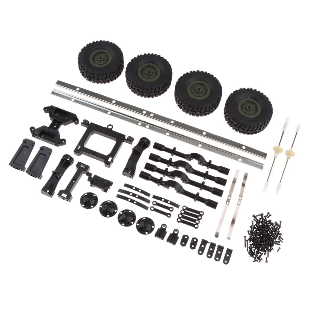 RC Car Trailer Chassis Assembly Kits for WPL 1/16 6WD Truck Parts