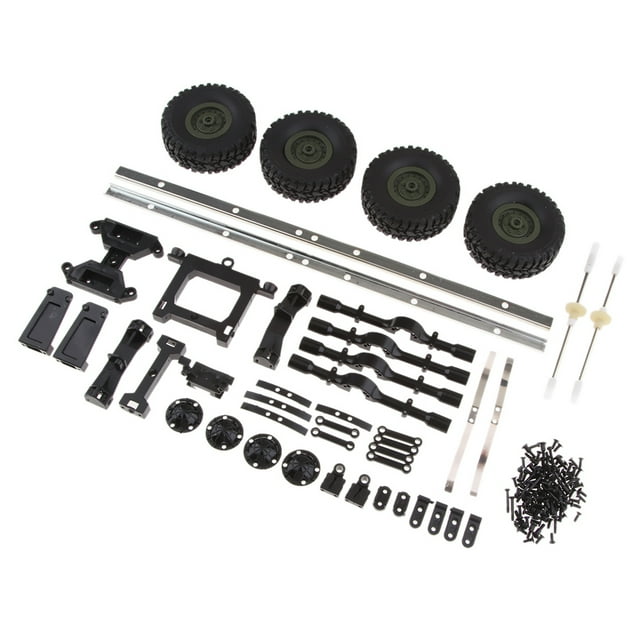 RC Car Trailer Chassis Assembly Kits for WPL 1/16 6WD Truck Parts