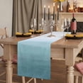 thumbnail image 2 of Table Runners 72 Inches Long Dress Scarves, Coastal Wave Farmhouse Kitchen/Dining Table Runner, Coffee Tablerunners, Summer Ocean Nautical Beach Ombre Sky Blue 16x72 Inch, 2 of 9