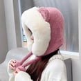 thumbnail image 1 of Gorros de invierno para mujer, gorros cálidos para niña, forro polar, gorro de cazador con solapa para la oreja, gorros de esquí de lana para bebés, niños y niñas, 1 of 3