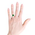thumbnail image 4 of ANGARA Lab Grown 2.5 Ct Prong-Set Round Emerald Solitaire Engagement Ring for Women in 14K Rose Gold (Size-9mm) | May Birthstone, Anniversary, Jewelry Gift for Women | Lab-Grown Emerald Ring, 4 of 8