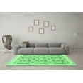 thumbnail image 3 of Ahgly Company Indoor Round Oriental Emerald Green Traditional Area Rugs, 3' Round, 3 of 4