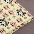 thumbnail image 4 of Erosebridal Leopard Skull Fabric by the Yard 3 Yards, Pink Pumpkin Bow Spider Web Pattern Room Decor Fabric by the Yard, 4 of 7