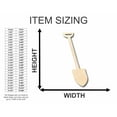 thumbnail image 2 of Unfinished Wood Shovel Silhouette - Craft- up to 46" DIY 16" / 1", 2 of 3