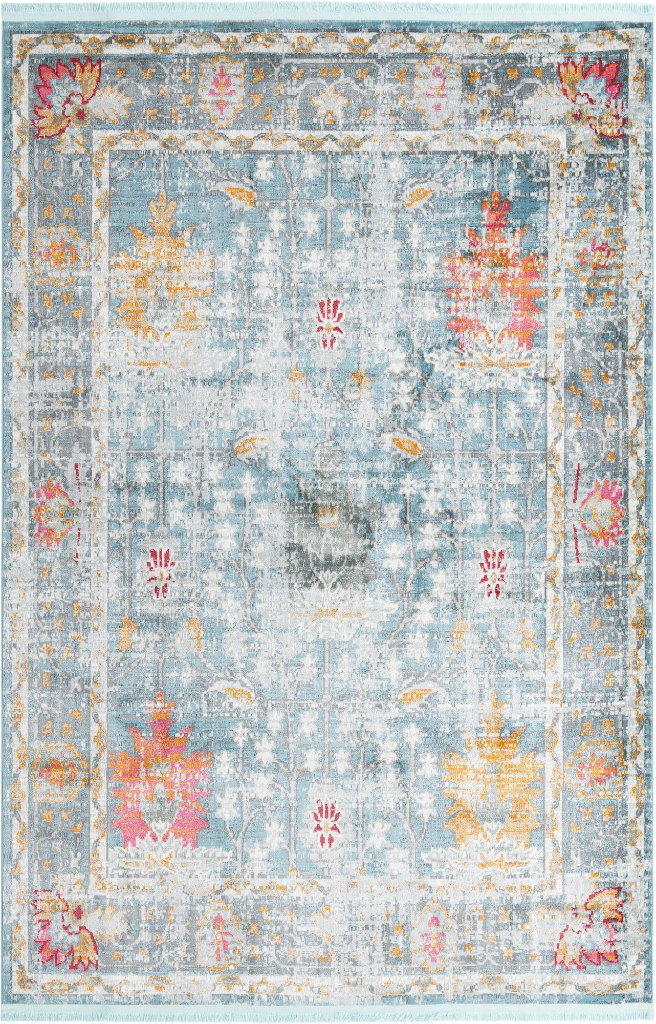 Paragon Collection Rug 6' x 9' Blue MediumPile Rug Perfect