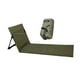 thumbnail image 5 of Silla de playa plegable con asiento bajo para exteriores, con bolsa de transporte y respaldo Verde oscuro, 5 of 9