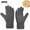 Dark Gray, variant on Women’s Solid Cable Knit Full Finger Winter Gloves, Soft Lined Wind Block Accessory For Cold Morning Walks Dark Gray