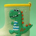 thumbnail image 5 of Botas de lluvia impermeables Patrón de dibujos animados lindo Zapatos de lluvia EVA de fondo suave para niños Niños Verde 15 cm / 8,9 pulgadas, 5 of 5