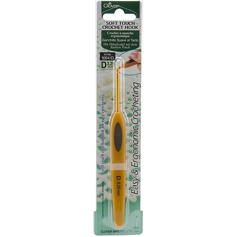 Clover, Crochet Hook, Size D 3.25 mm, Soft Touch Ergonomic