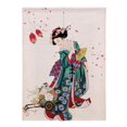thumbnail image 2 of Estampado Japonés Cortina Lino Japón Tapiz para Puerta S / L , Kimono mujer l perfecl Cortina de puerta japonesa, 2 of 8