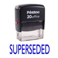 thumbnail image 2 of Printtoo SUPERSEDED Self Inking Rubber Stamp Office Stationary Stamp-Blue, 2 of 2