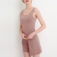thumbnail image 4 of snilers Pajama Sets for Women Built in Bra Tank Top and Shorts 2 Piece Outfits Plus Size Pj Sets Sleepwear Casual Loose Lounge Set, 4 of 6