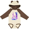 thumbnail image 3 of Inktastic 1st Birthday Mermaid Tail Boys or Girls Long Sleeve Baby Bodysuit, 3 of 5