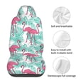 thumbnail image 5 of Yiaed Flamingo Print Car Seat Covers,Universal Auto Seats Protector Fits for Car,SUV Sedan,Truck,Automotive Seat Covers & Accessories(Two packs), 5 of 7