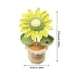 thumbnail image 2 of Decoración del hogar, decoración de habitaciones, decoración de paredes, flores grandes de ganchillo en maceta, girasol artificial, decoración de flores tejidas para el tablero del automóvil, decoraci, 2 of 5