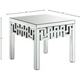 thumbnail image 3 of Meridian Furniture Aria Mirrored Geometric Designed End Table, 3 of 4