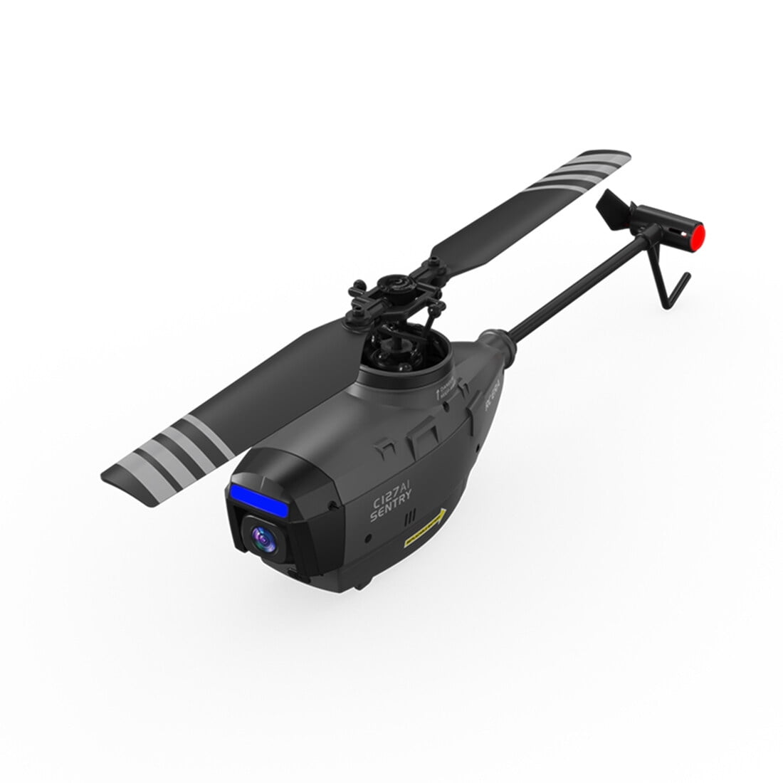 C127AI Remote Control Helicopter, 2.4G 4CH Single-Rotor Brushless RC Helicopter with 1080P Camera, 5G Image Transmission, RTF Scout Drone Helicopters for Adults