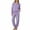 #-Purple, variant on CAZOFW Pajamas for Women,Flannel Long Sleeve Top Pants Set Warm Fleece Sleepwear Free Size