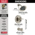 thumbnail image 4 of Delta Windemere MonitorÂ® 14 Series Tub & Shower Trim in Stainless BT14496-SS, 4 of 4