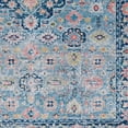 thumbnail image 5 of Contemporary Home Living 2.25' x 3.25' Ornate Floral Rectangular Area Throw Rug - Navy Blue and, 5 of 8