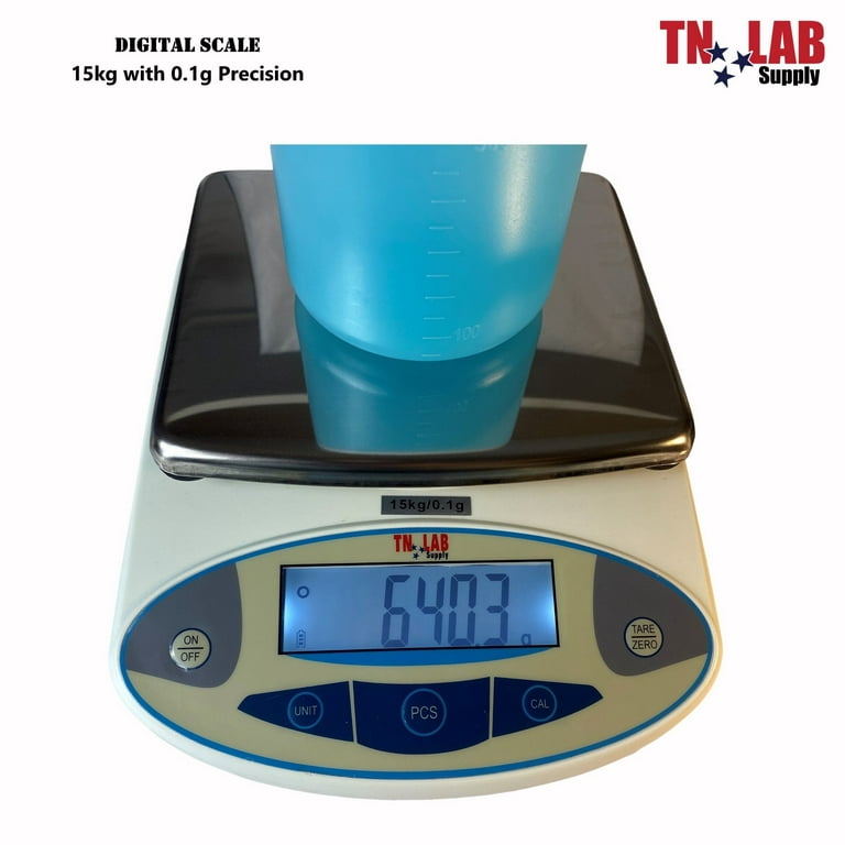 Scale Electronic 15 kg Max - 0.1 g Precision Digital Scale Laboratory  Kitchen Scientific