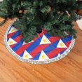 thumbnail image 2 of Philippines Flag Christmas Tree Skirt Tassel Lace for Xmas Ornaments Decoration 36", 2 of 6