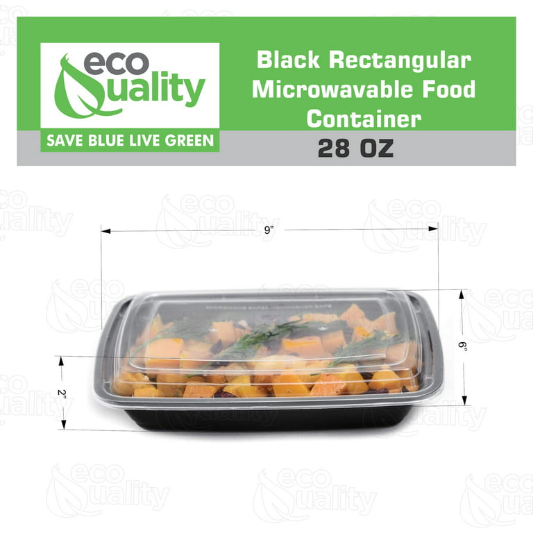  50-Pack Reusable Meal Prep Containers Microwave Safe
