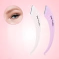 thumbnail image 4 of 5 Cuchillas De Afeitar Para Cejas De Acero Inoxidable Con Cubierta Para Hombres Y Mujeres, Color Y Morado, 4 of 7