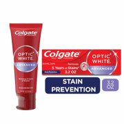Colgate Optic White Advanced Toothpaste with Hydrogen Peroxide Icy Fresh 3.2 oz - Pack of 2