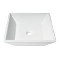thumbnail image 4 of ALFI brand ABC912 White 17" Square Above Mount Ceramic Sink, 4 of 6