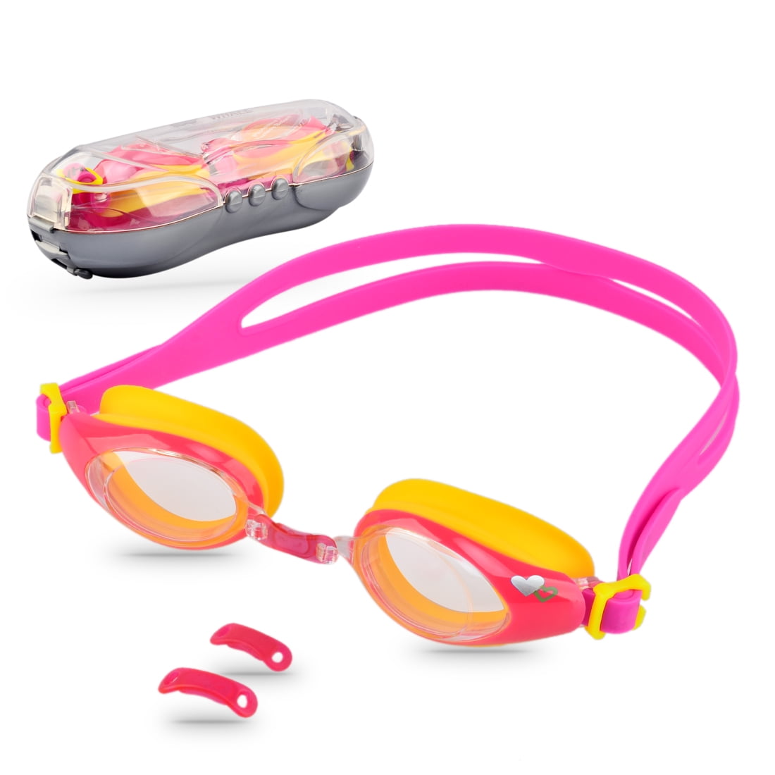 Kids Swim Goggles UV Protection Anti-fog Lens Soft Silicone Frame Child Swimming Goggles Assorted Color 3 by