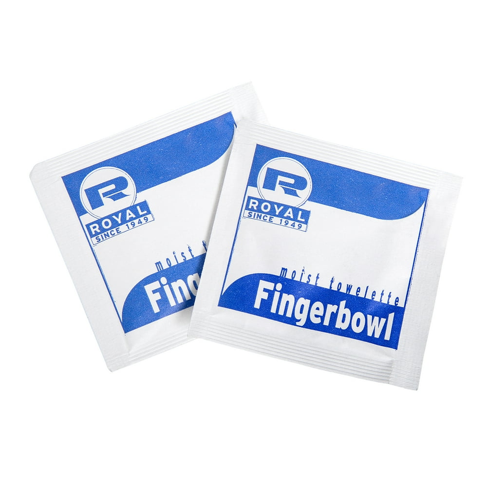 Royal Moist Wet Wipe Towelette, Individually Wrapped, Package of 100