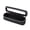 Black, variant on Women PU Makeup Brush Bag Makeup Brush Holder Bag Cosmetic Organizer Bag Large Capacity Makeup Storage Bag Transparent Portable Cosmetic Pouch Dual Zipper Travel Cosmetic Bag (Black)
