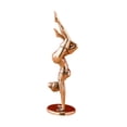 thumbnail image 2 of Estatua de Pose de niña, escultura de señora, arte abstracto divertido, adorno de latón para niña, estatuilla para chimenea, mesa de fiesta, 2 of 9