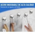 thumbnail image 2 of Ganchos para Pared, Toallero Adhesivo para Baño, Accesorios de Acero Inoxidable para Colgar Toallas, Llaves, Sombreros, Ropa, 2 of 4