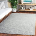 thumbnail image 2 of SAFAVIEH Ebony Albina Plaid Area Rug, Ivory/Light Blue, 6' x 6' Square, 2 of 7