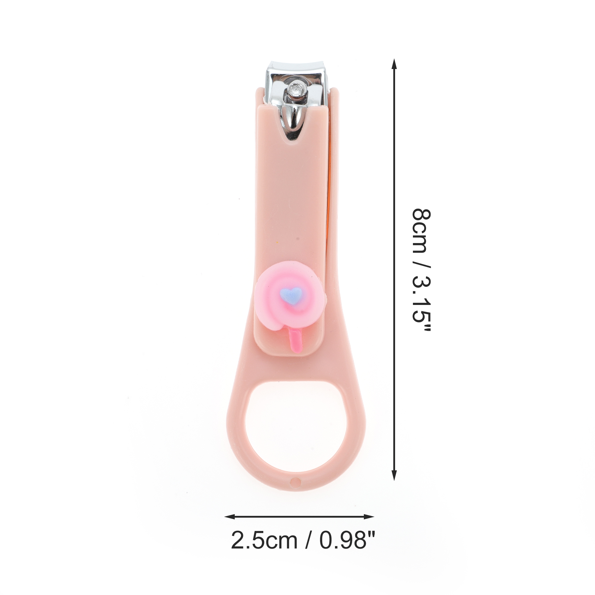 Unique Bargains Cartoon Lollipop Nail Clipper Pink 1 Pc