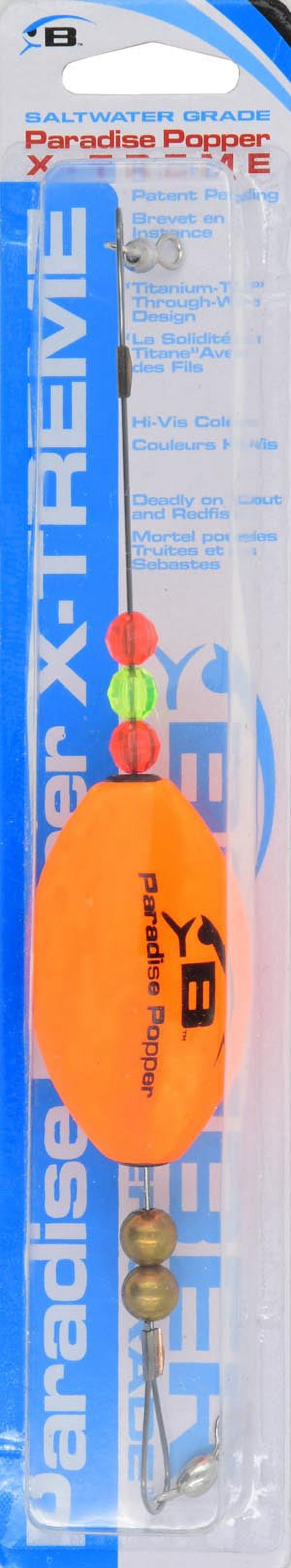 Bomber Paradise Popper X-Treme Fishing Float Rig Orange 5/8 oz.