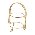 thumbnail image 4 of Fiocias Double Layers Dessert Serving Stand 12.4x9inch Accessory Sturdy Multipurpose for Golden, 4 of 9