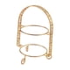 thumbnail image 4 of Soporte de metal de dos niveles para postres, tartas y frutas, resistente para la cocina. Dorado, 4 of 9