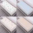 thumbnail image 5 of Bimocosy Crib Sheets Fitted 4 Pack for Baby Boys & Girls, Soft Microfiber Toddler Bed Sheets for Standard Crib & Toddler Mattresses 52'’ x 28'' (Garden), 5 of 7