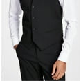 thumbnail image 3 of Alfani Men's Slim Fit Stretch Solid Suit Vest Black Size Large, 3 of 3