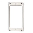 thumbnail image 4 of 4X Reemplazo del de la Cubierta del Anillo de Humbucker de Metal Compatible con Guitarras Eléctricas de Montaje de Guitarra LP (Plata), 4 of 4